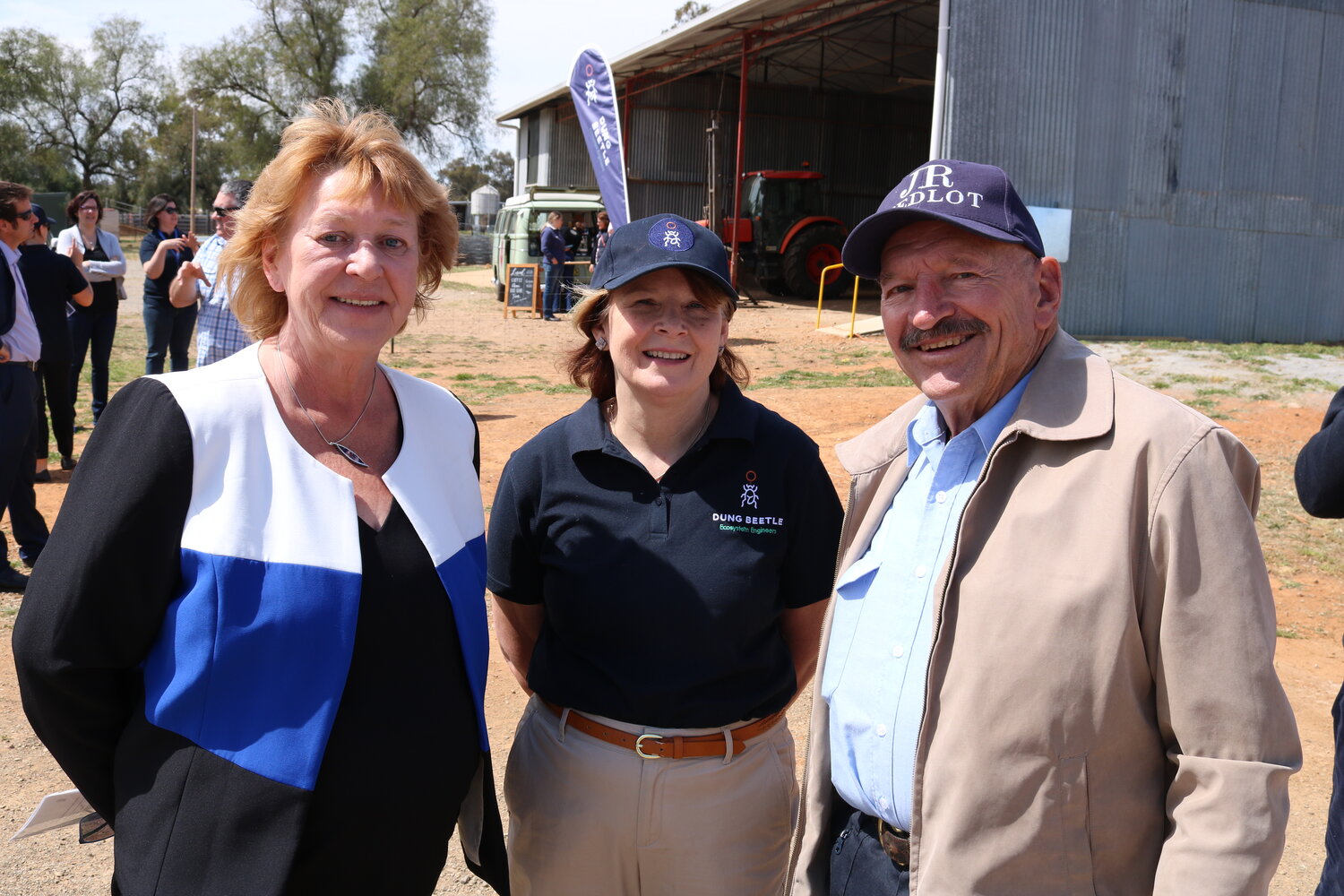 Professor Heather Cavanagh, Professor Leslie Weston and John Richards at the DBEE open day