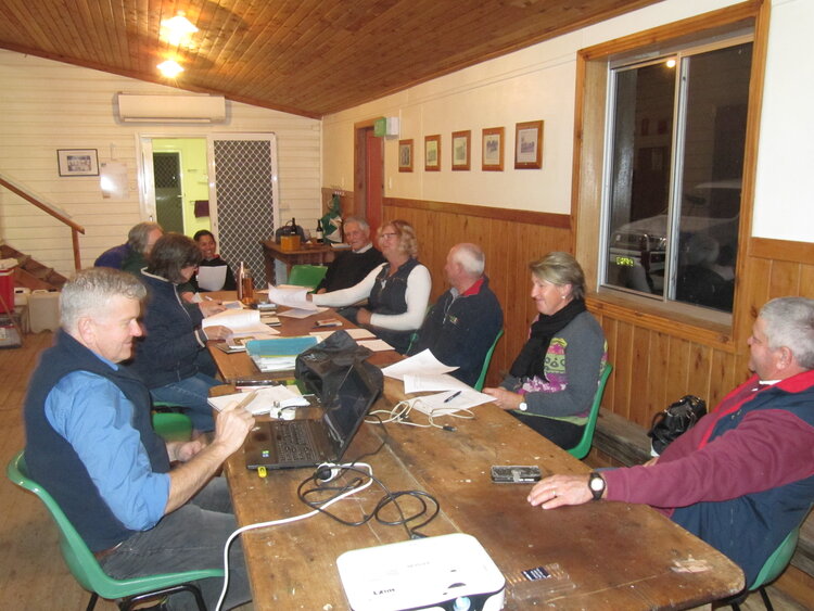 Russ Barrow and members of the Upper Mooki Landcare Group